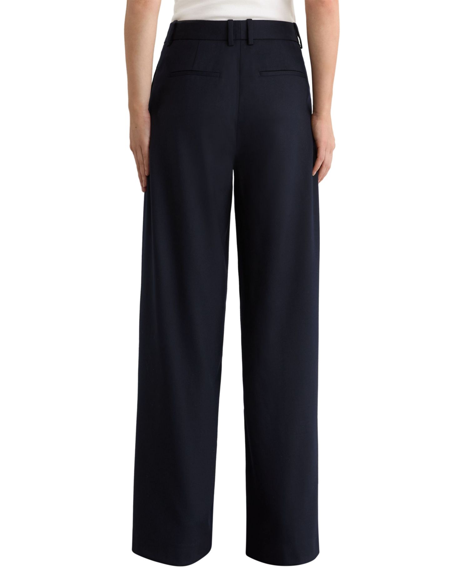 Women's Solene Wool-Blend Wide-Leg Trousers