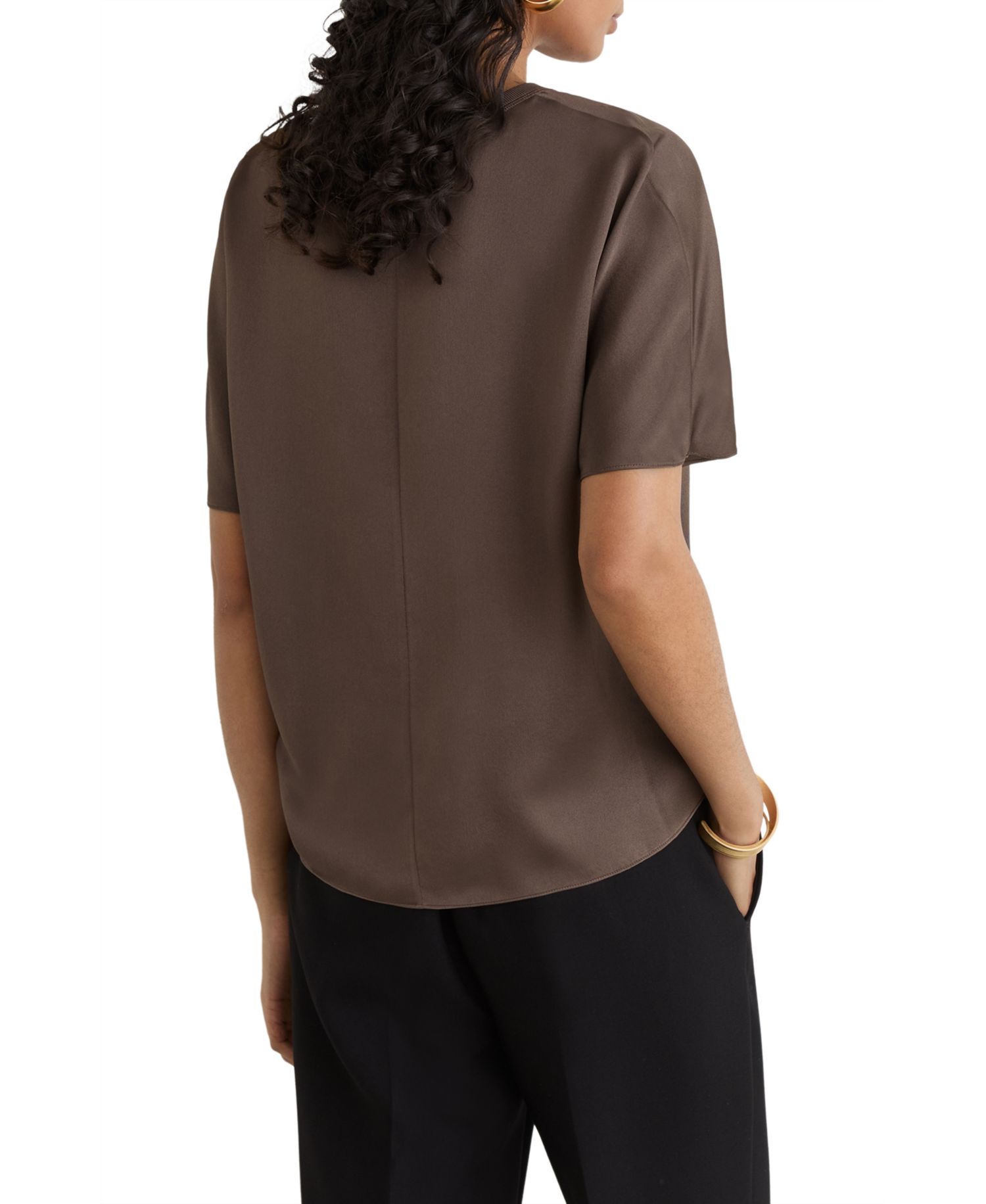 Women's Lena Silk Short-Sleeve Top