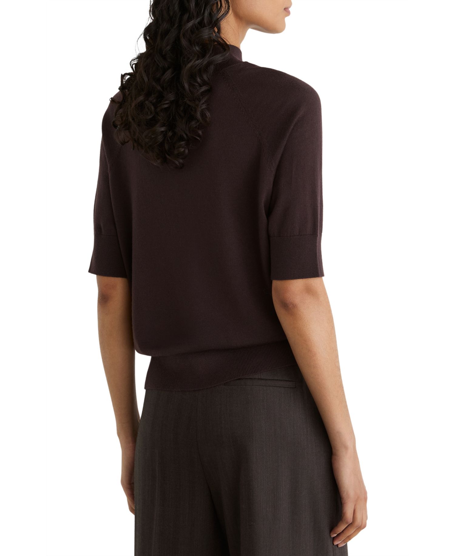Women's Sienna Merino Wool Funnel-Neck Top