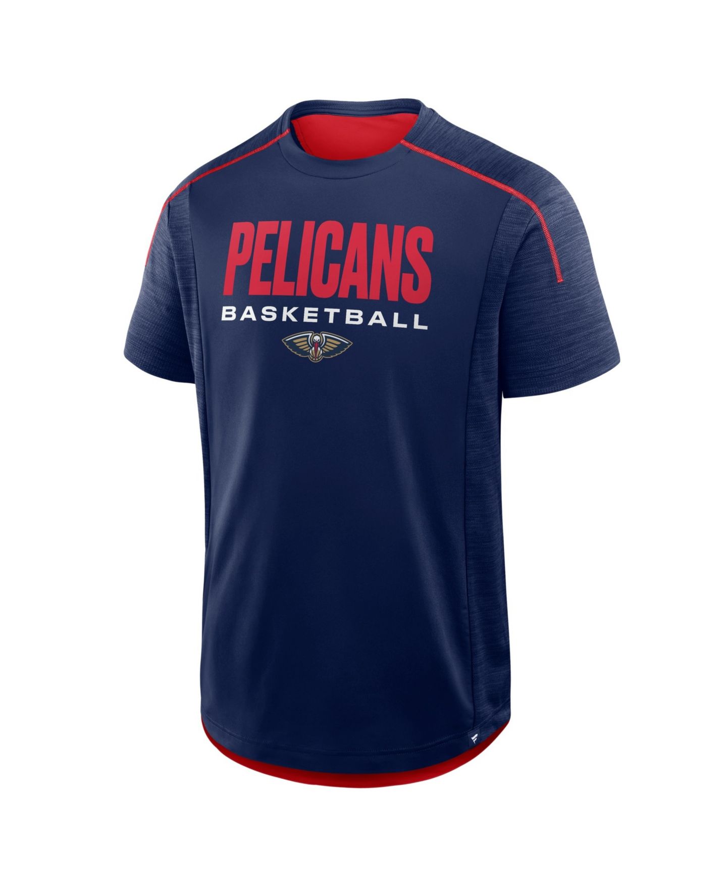 Мужская футболка Fanatics Navy New Orleans Pelicans Inbound Pass Play Practice — фото 2