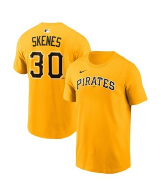 Men's Paul Skenes Gold Pittsburgh Pirates Name & Number T-Shirt
