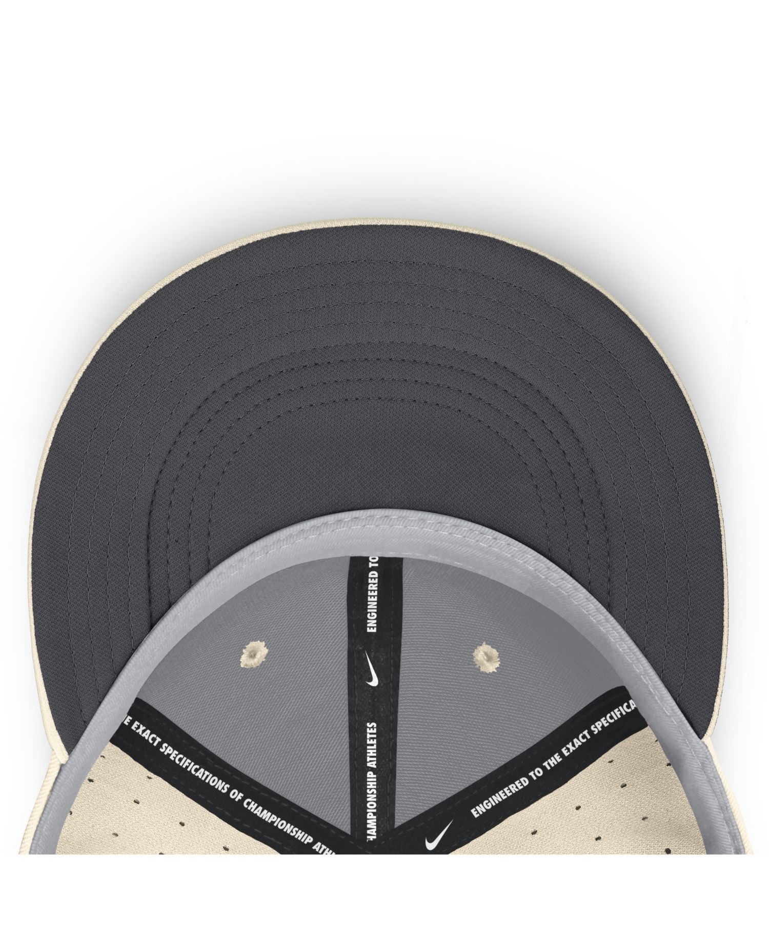 Men's Natural New York Yankees True Dri-FIT AeroBill Fitted Hat