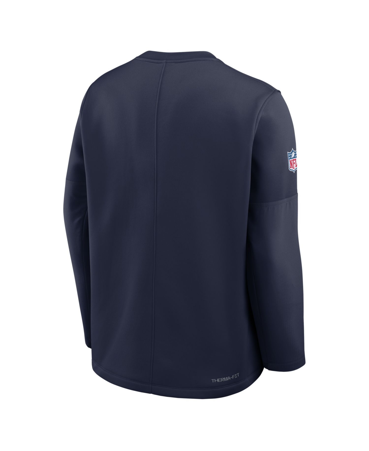 Men's Navy Dallas Cowboys Sideline Coaches Midweight Therma-FIT Sweatshirt