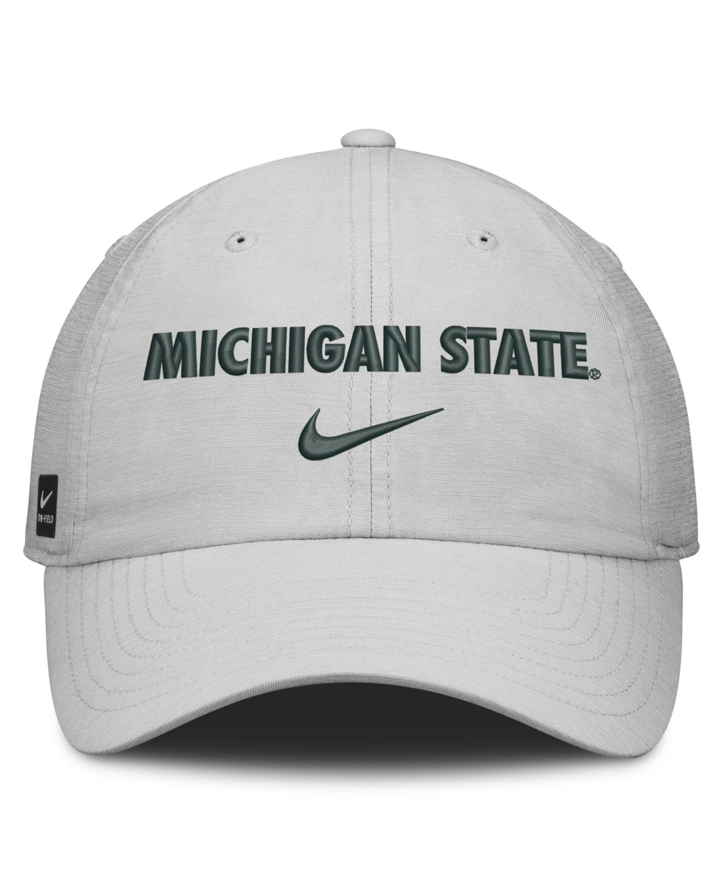 Кепка Nike Gray Michigan State Spartans 2026 On-Field Gameday Club Adjustable Hat — фото 3