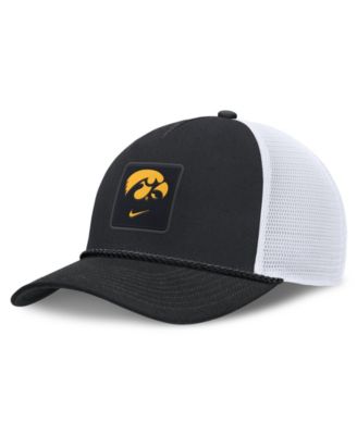 Men's and Women's Black Iowa Hawkeyes 2026 On-Field Gameday Rope Trucker Adjustable Hat