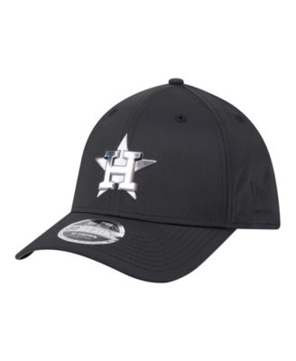Men's Black Houston Astros Metallic 39THIRTY M-Crown Flex Hat