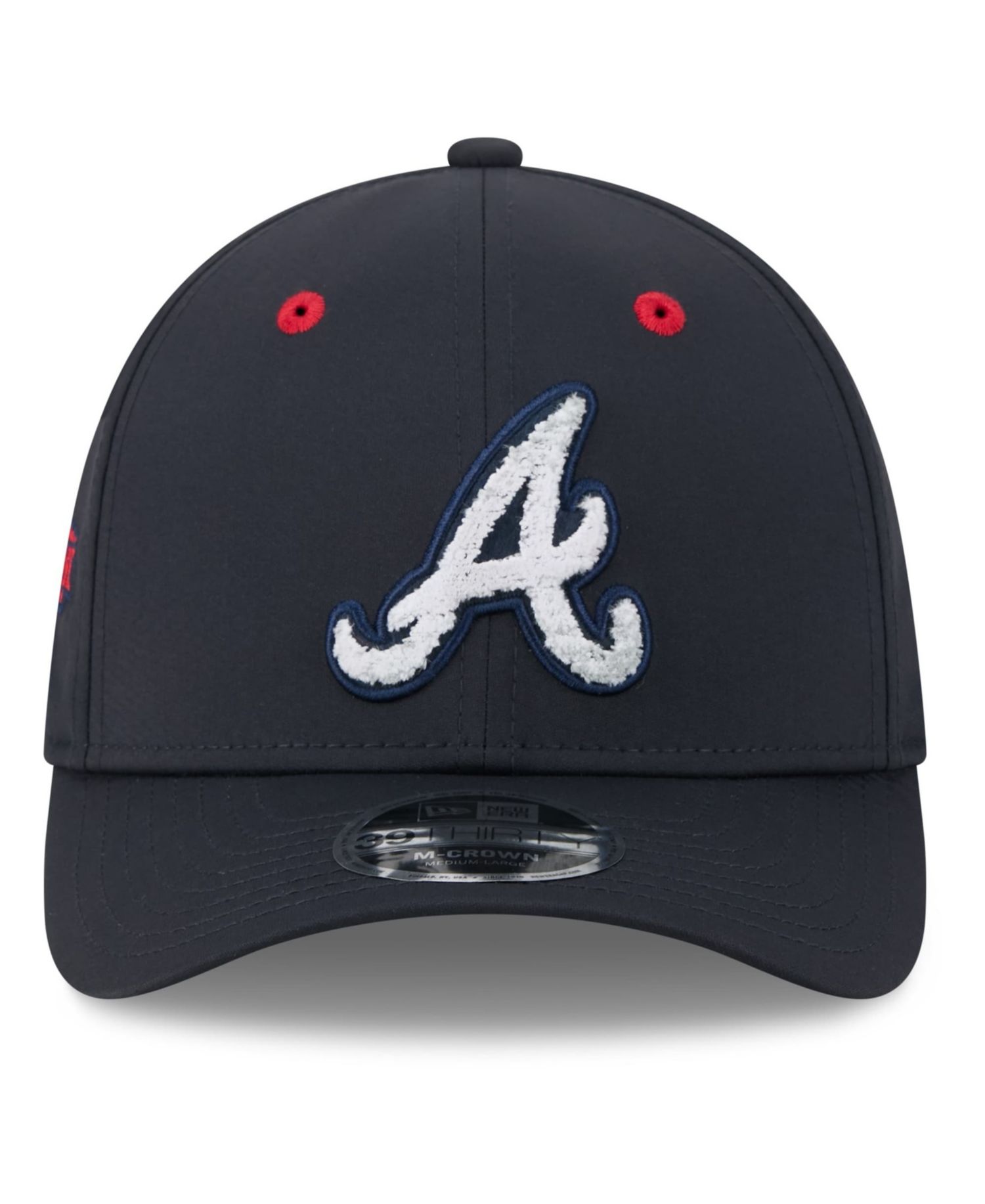 Men's Navy Atlanta Braves 2026 MLB All-Star Game Workout 39THIRTY M-Crown Flex Hat