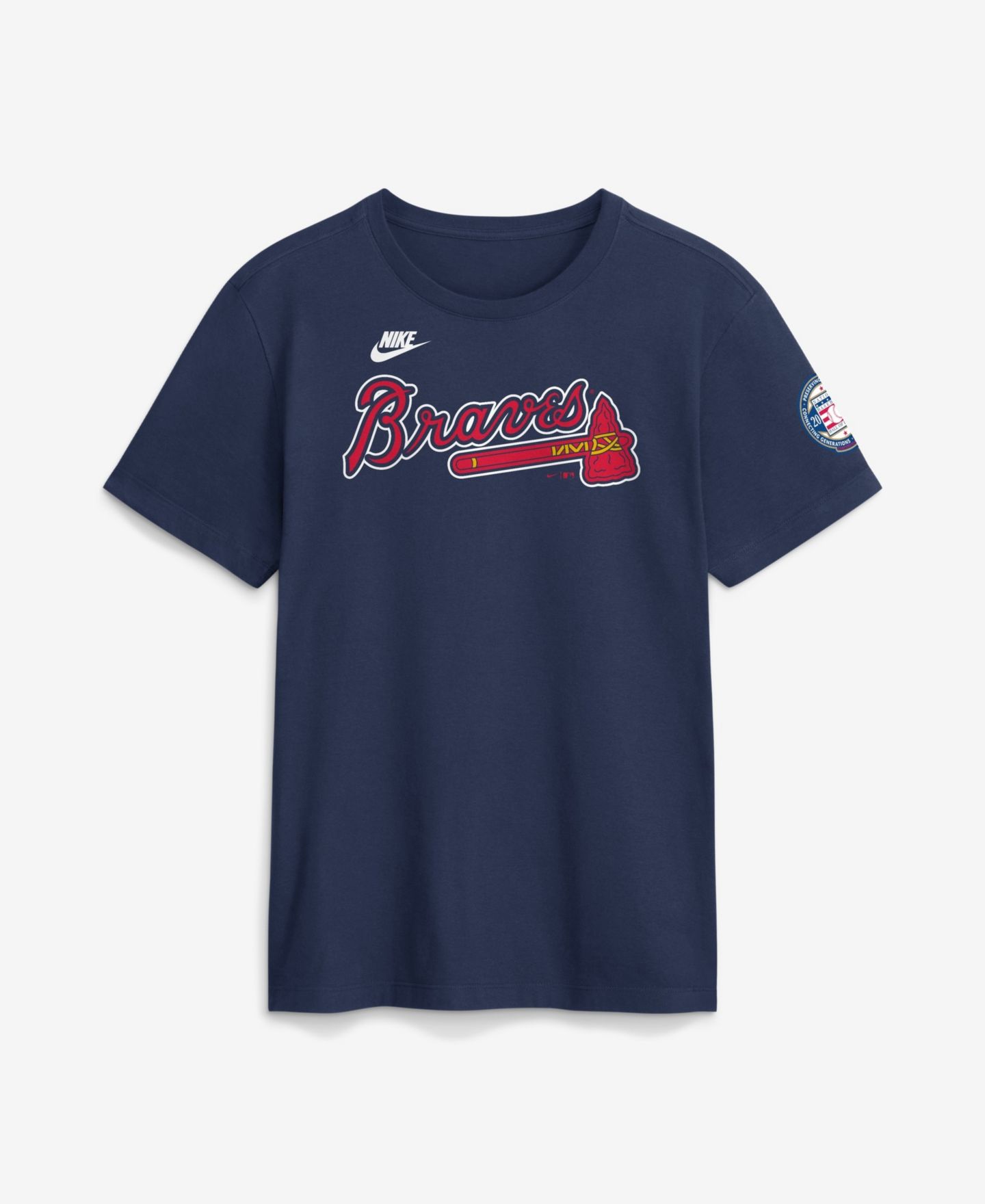Мужская футболка Nike Andruw Jones Navy Atlanta Braves National Baseball Hall of Fame Class of 2026 Name & Number — фото 2