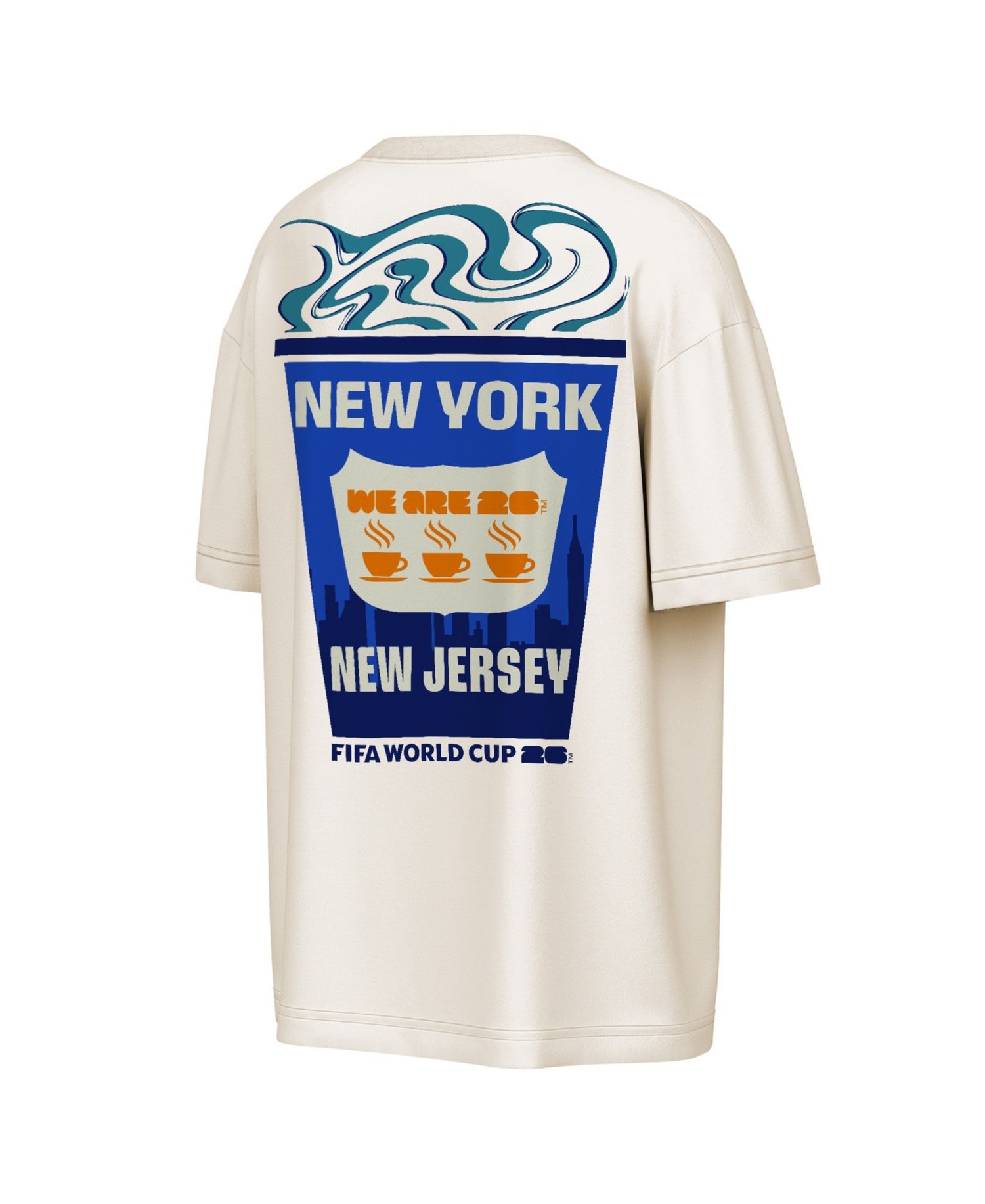 Men's Natural FIFA World Cup 2026 New York/New Jersey Big City Poster T-Shirt