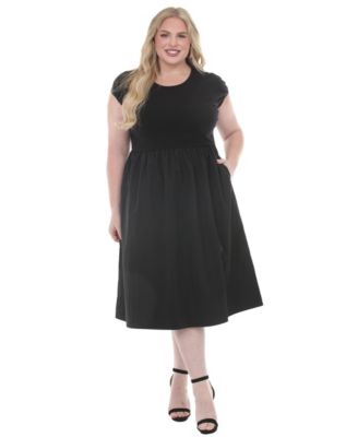 macy's black dress plus size Casual Dresses Size:Long Sleeve 24M Also available in Gunmetal. strapless sweetheart Black Handbags, Purses &
