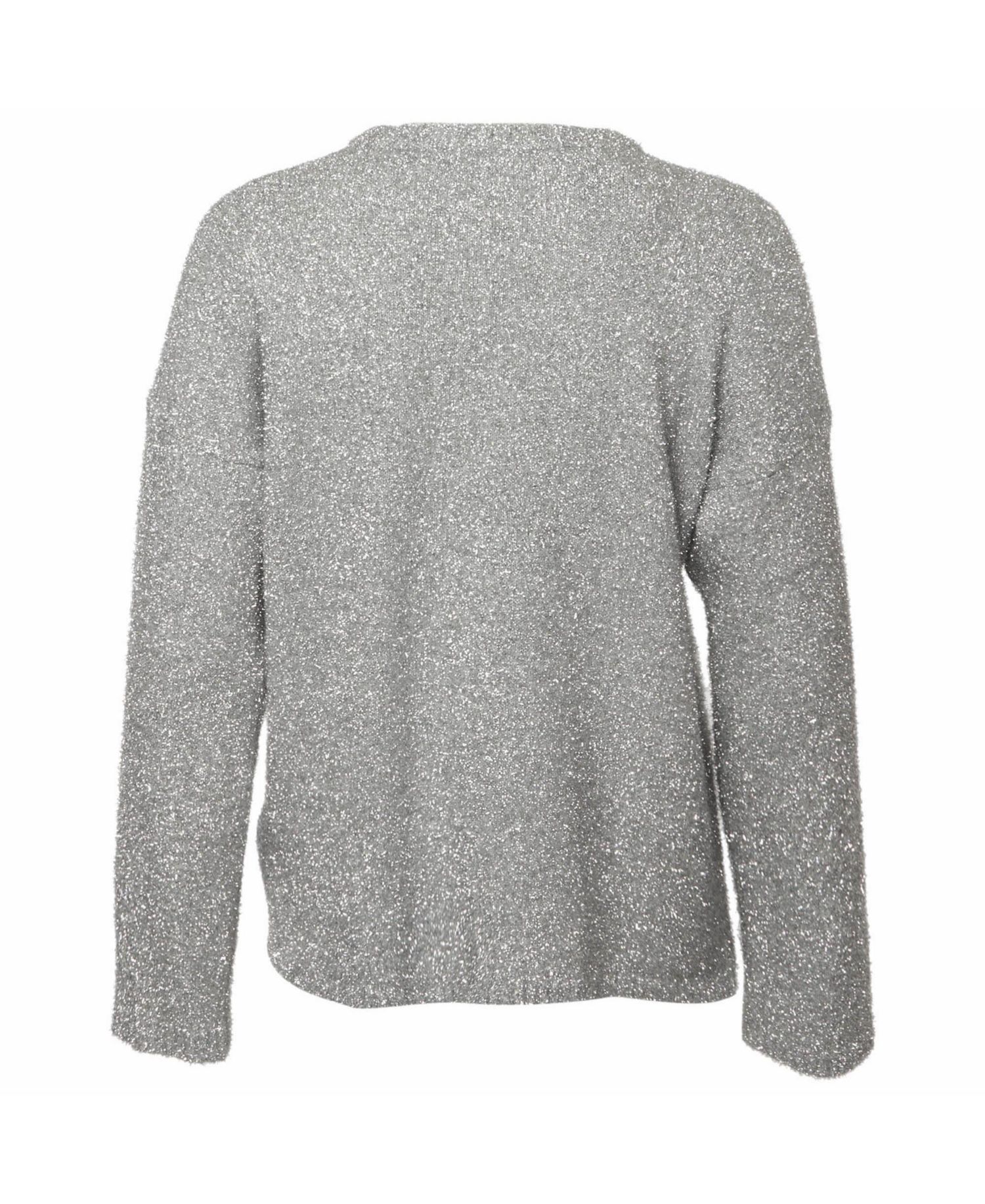 Women's Logo Intarsia Lurex Knit Sweater