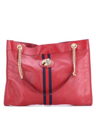 Large Rajah Chain Tote Leather