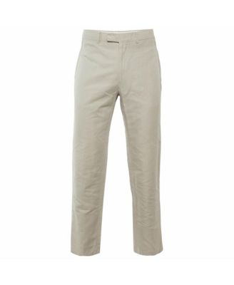 Pre-Owned HERMES Men's Linen and Cotton Drop 8 Regular Fit Trousers