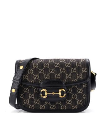 Small Horsebit 1955 Shoulder Bag GG Denim