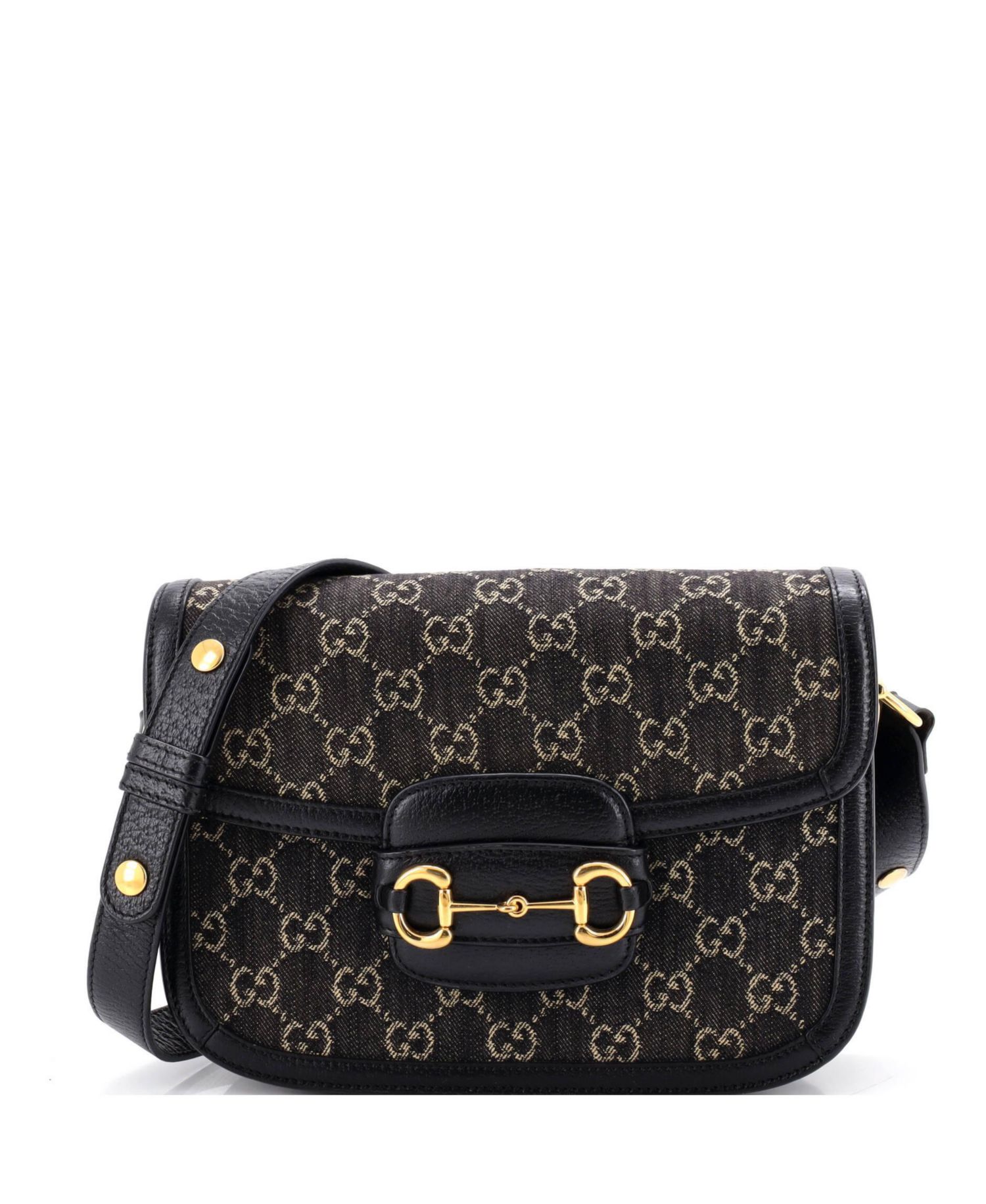 Small Horsebit 1955 Shoulder Bag GG Denim