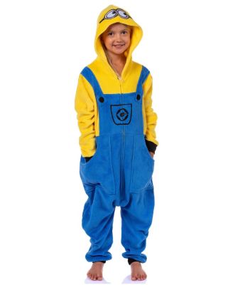 Kids (4-16) Minions Union Suit Kids Bob Hooded Pajama
