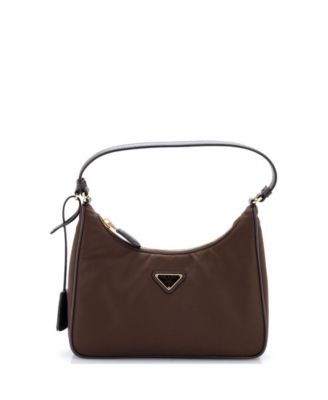Mini Re-Edition 2005 Hobo Tessuto with Saffiano Leather