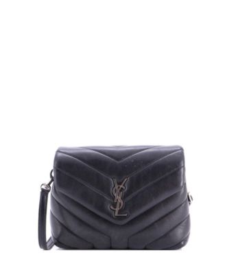 Toy Loulou Shoulder Bag Matelasse Chevron Leather