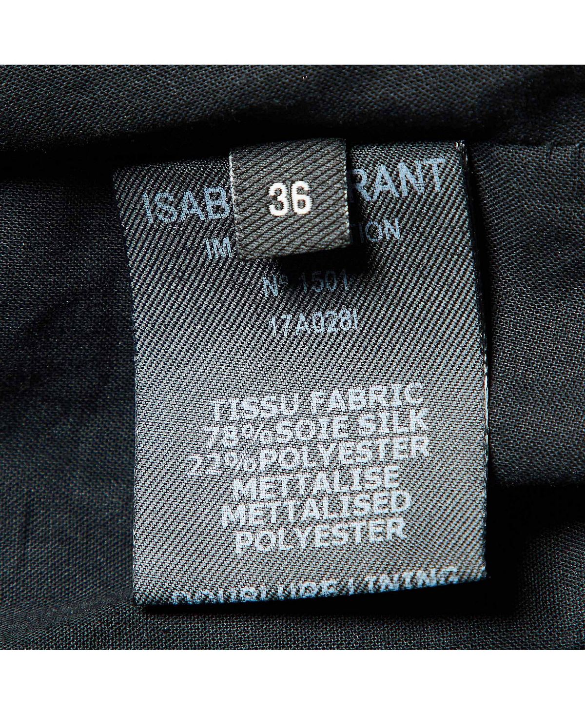Pre-Owned Isabel Marant Women's Metallic Silk Lurex Draped Madly Mini Skirt view 5 — MAYCSS fashion products