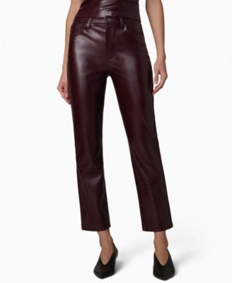 Women's The Margot Faux-Leather High-Rise Slim Ankle Pants