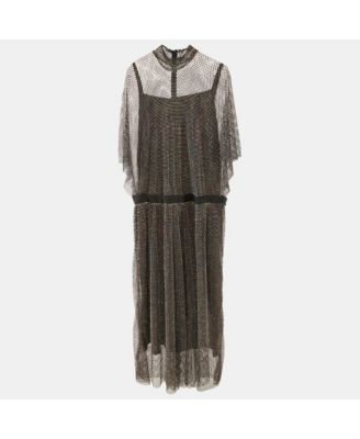 Women's Rhinestone Embellished Oversized Maxi Dress
