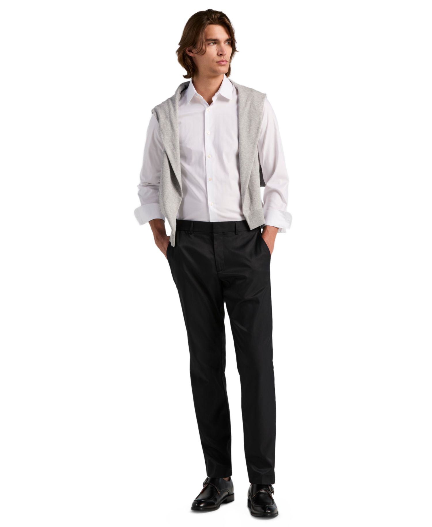 Men's Flat Front Modern-Fit Dress Pants