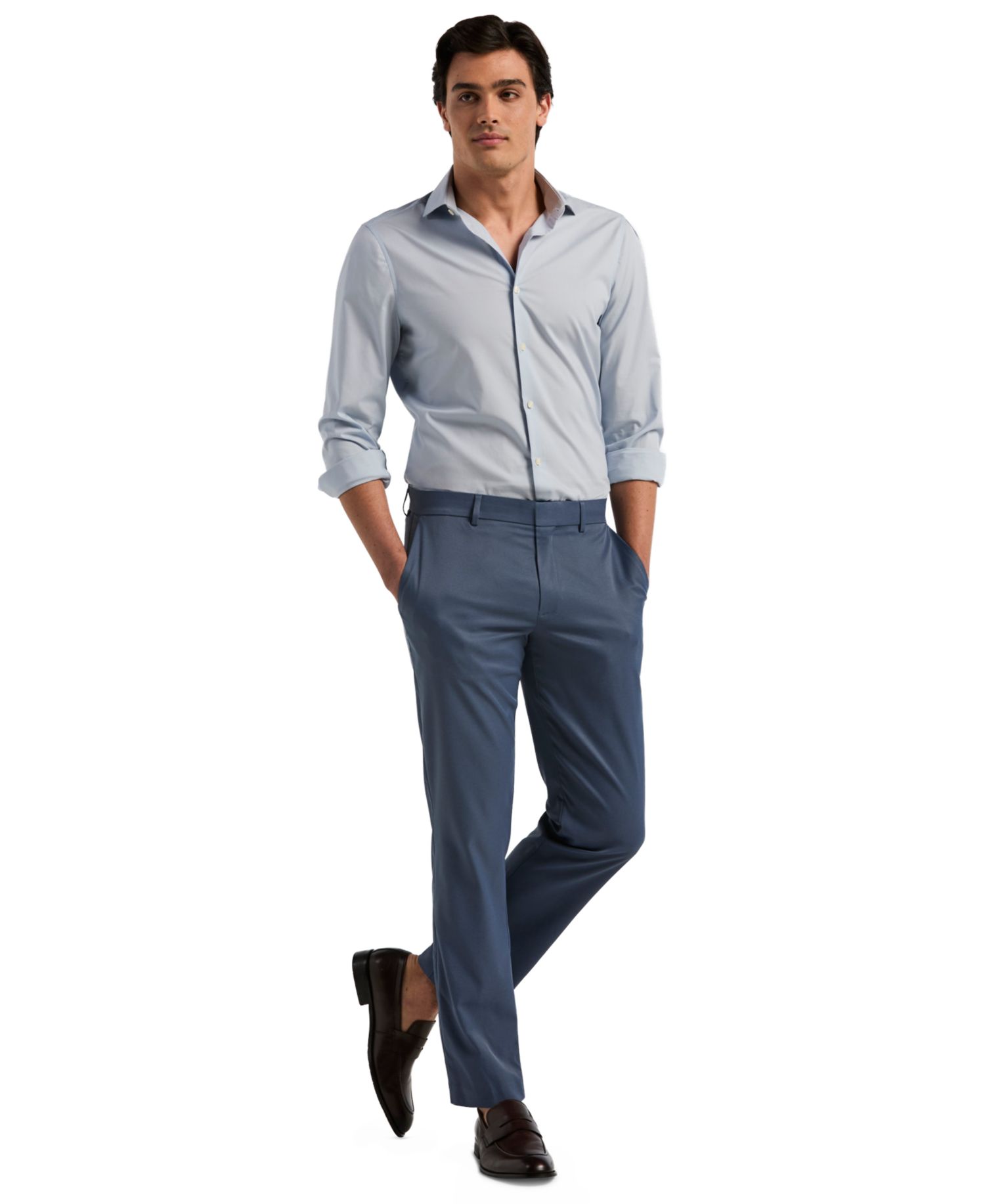 Men's Flat Front Modern-Fit Dress Pants