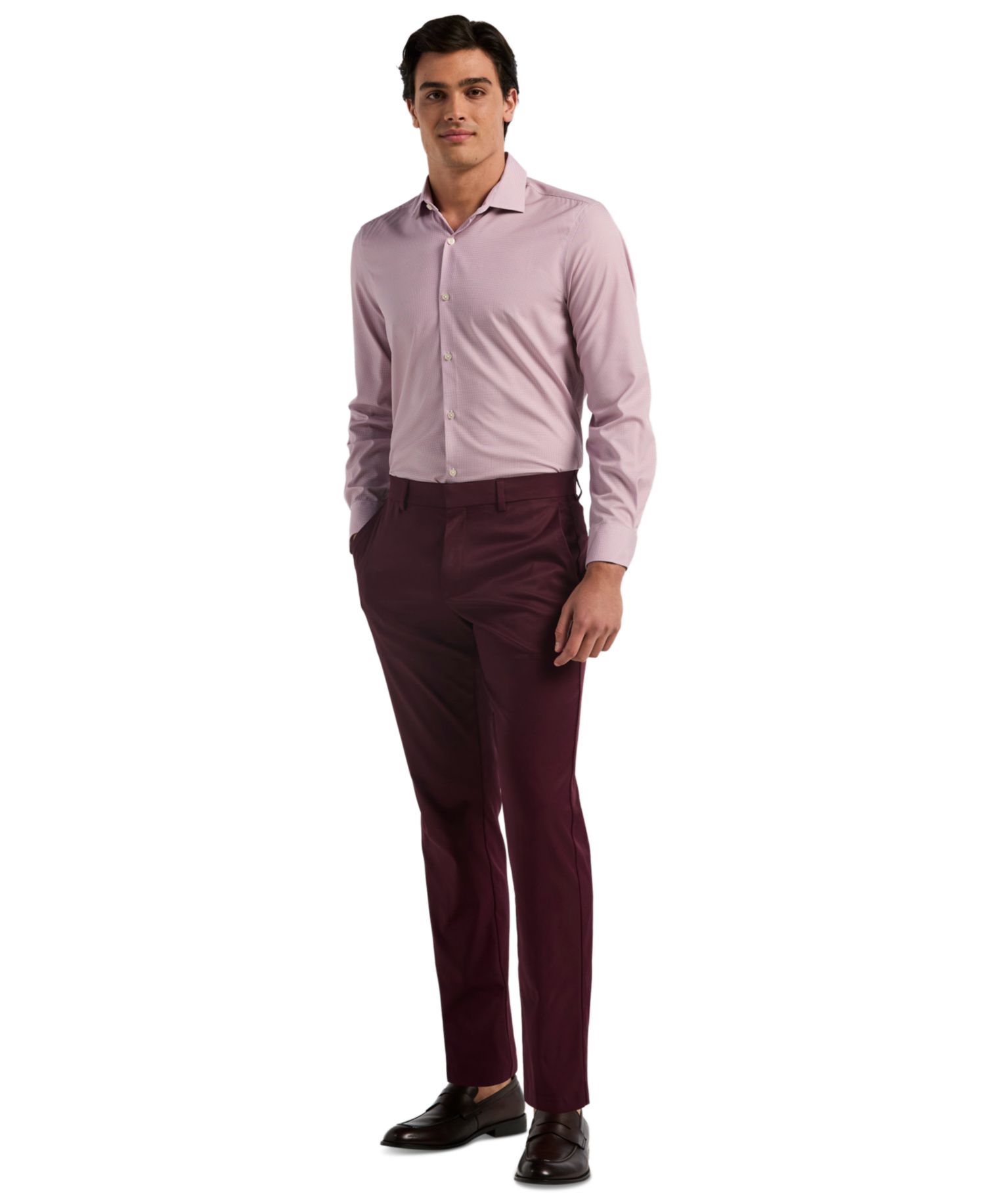 Men's Flat Front Modern-Fit Dress Pants