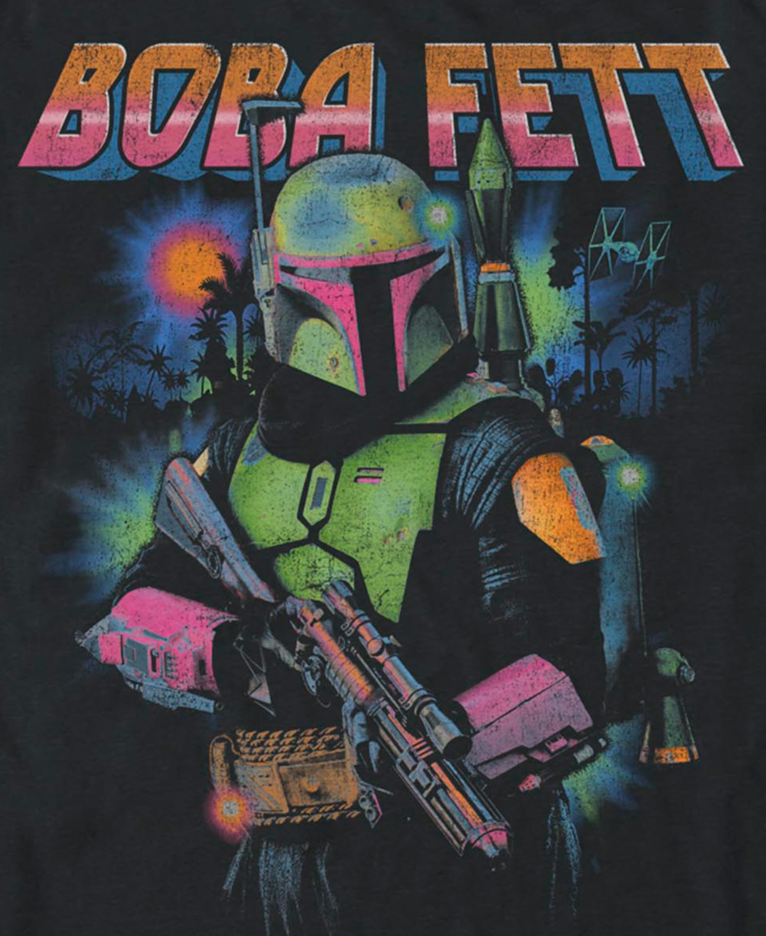 Men's Star Wars Mandalorian Bobba Glow T-Shirt