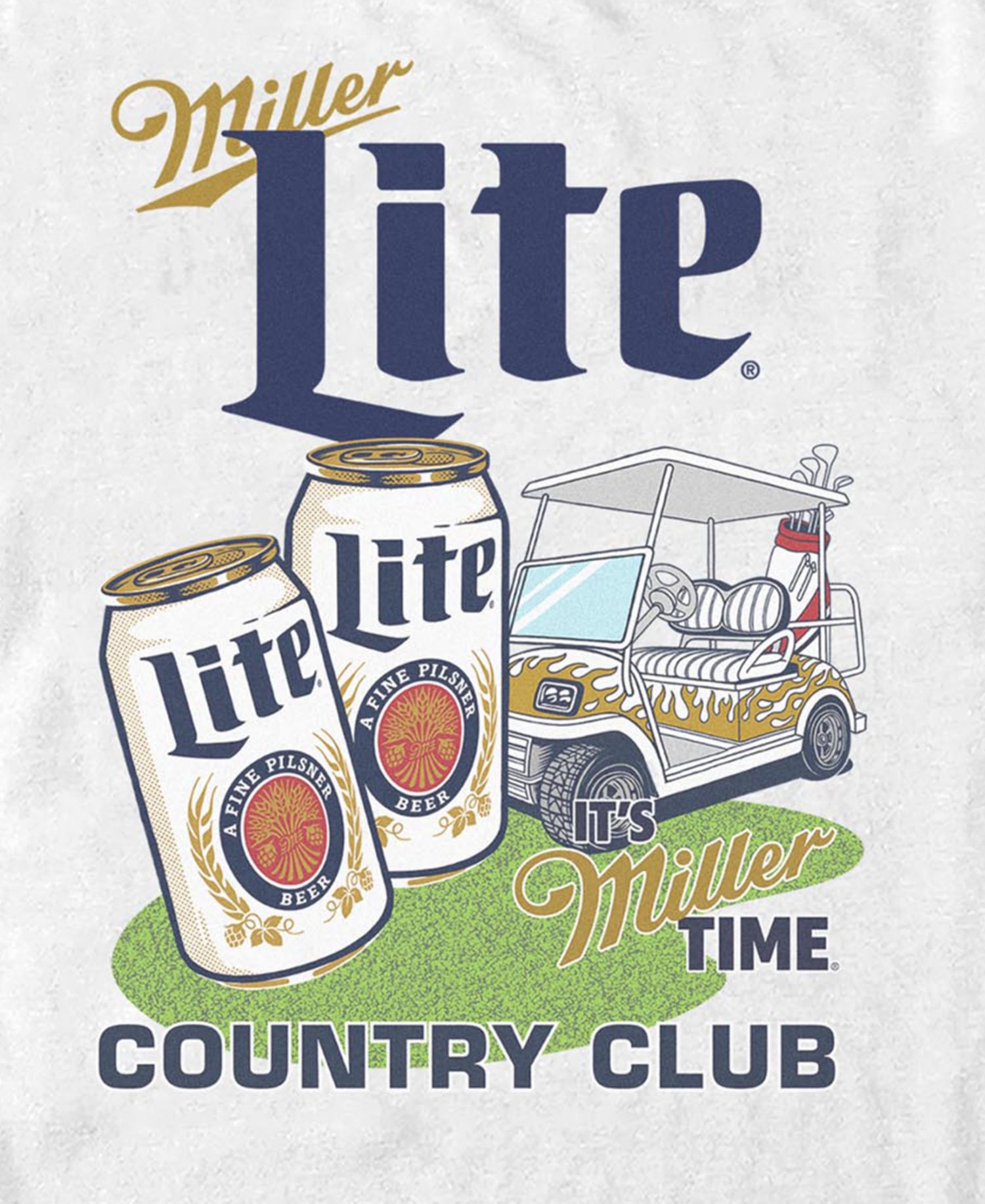 Men's Miller Lite Golf Pinup T-Shirt