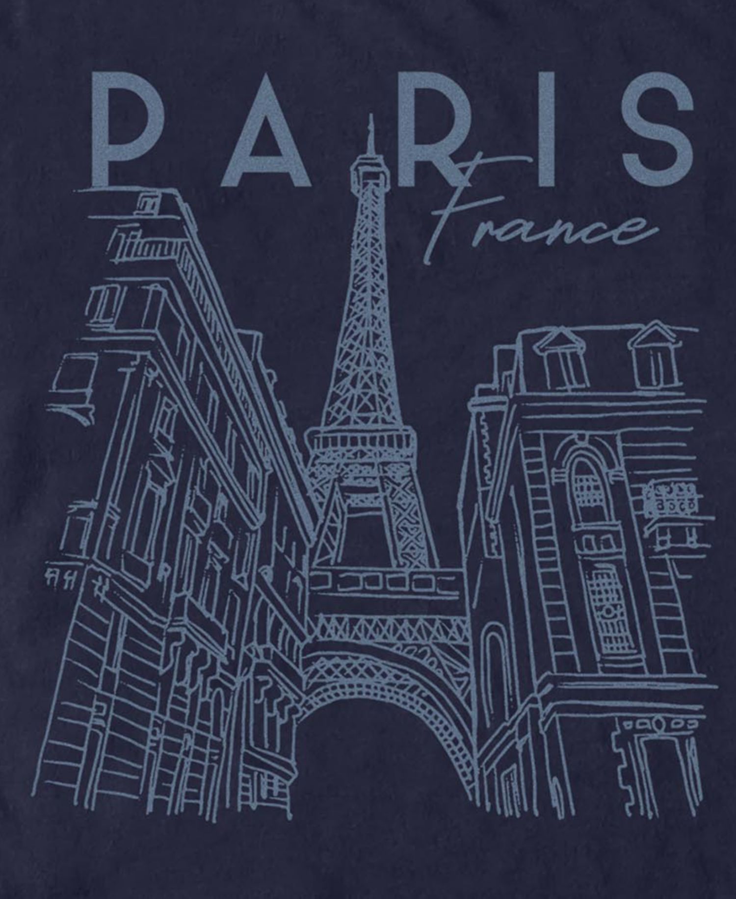 Men's Paris City Sketchy T-Shirt