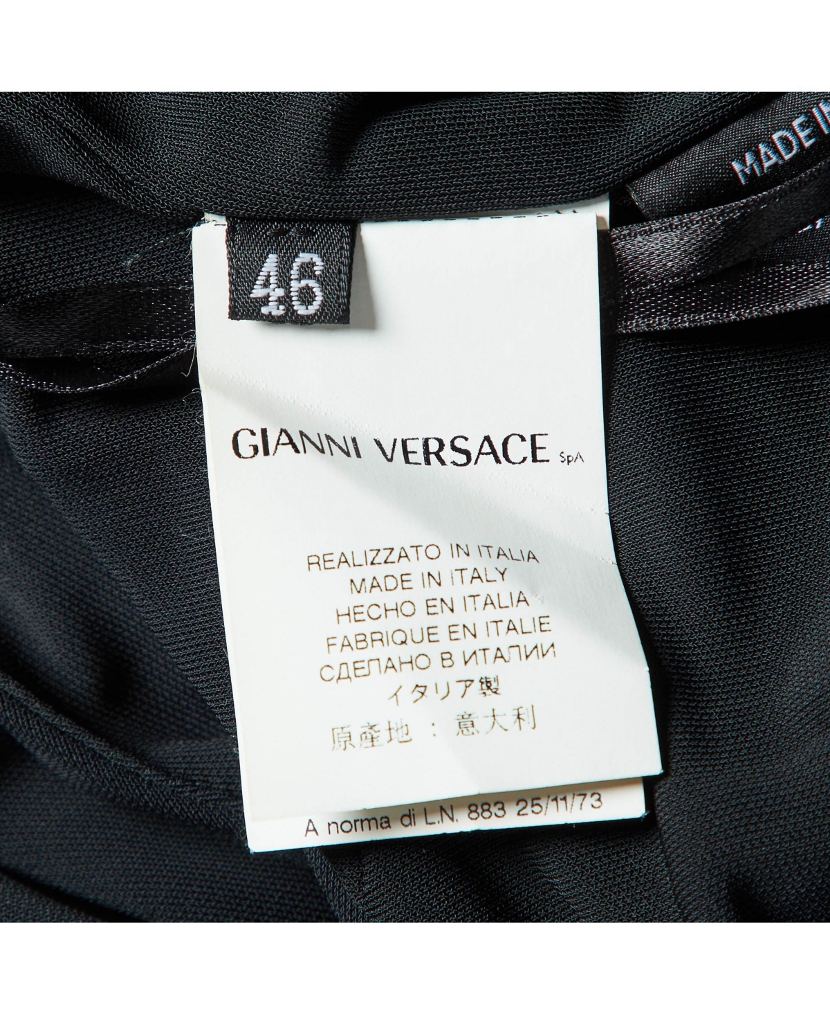 Pre-Owned Versace Women's Crepe Lace Up Back Sleeveless Dress
