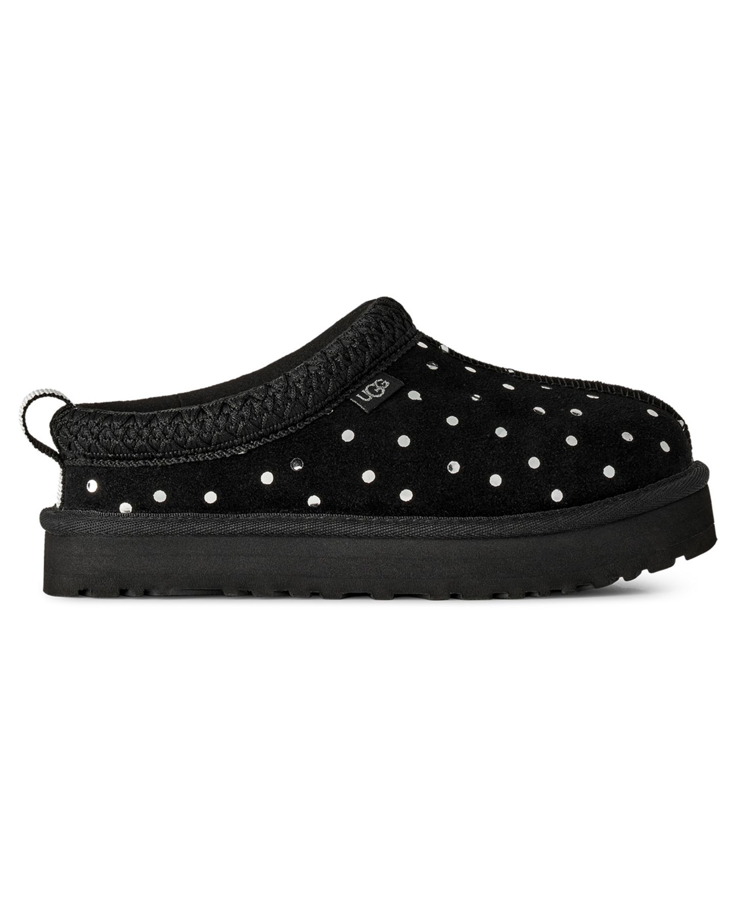 UGG® Детские домашние тапочки UGG Tazz Shiny Dots без застёжки, цвет: Чёрный — фото 2