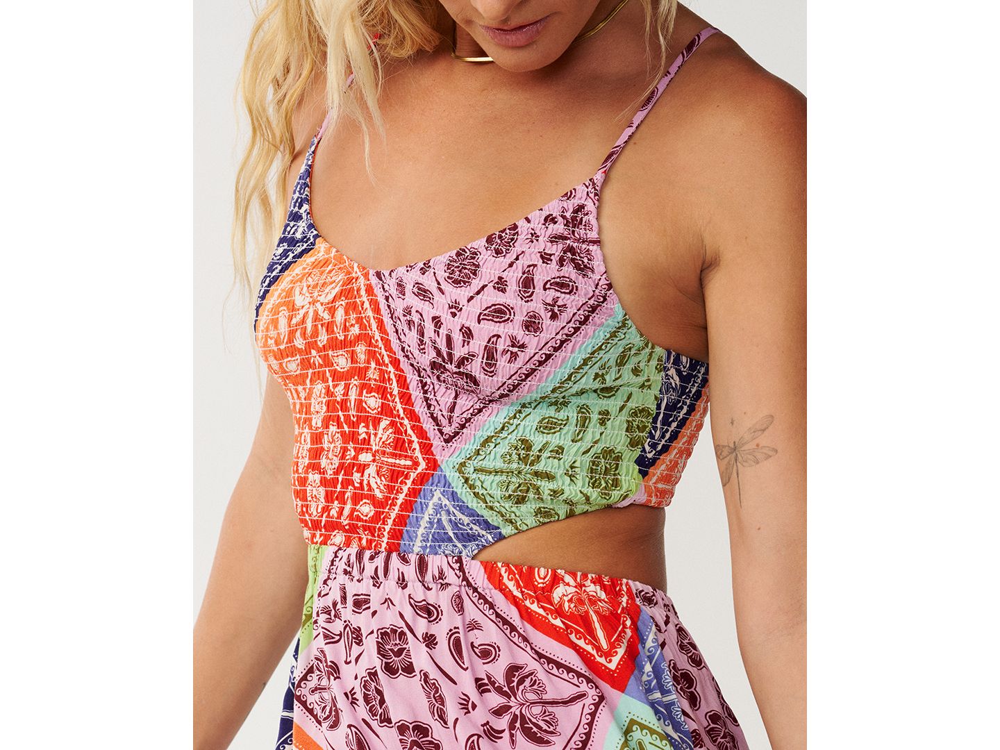 Женское платье Rip Curl Bossa Nova Floral-Print Sleeveless Maxi, цвет: Розовый — фото 2