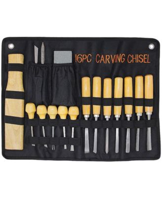 Wood Carving Tools Set Chisel Gouge Whetstones Handle