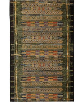 Lush Decor Marina Tribal Stripe 3'3" x 4'11" Outdoor Area Rug
