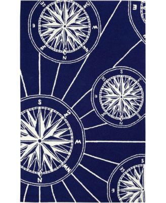 Lush Decor Frontporch Compass 3'6" x 5'6" Outdoor Area Rug