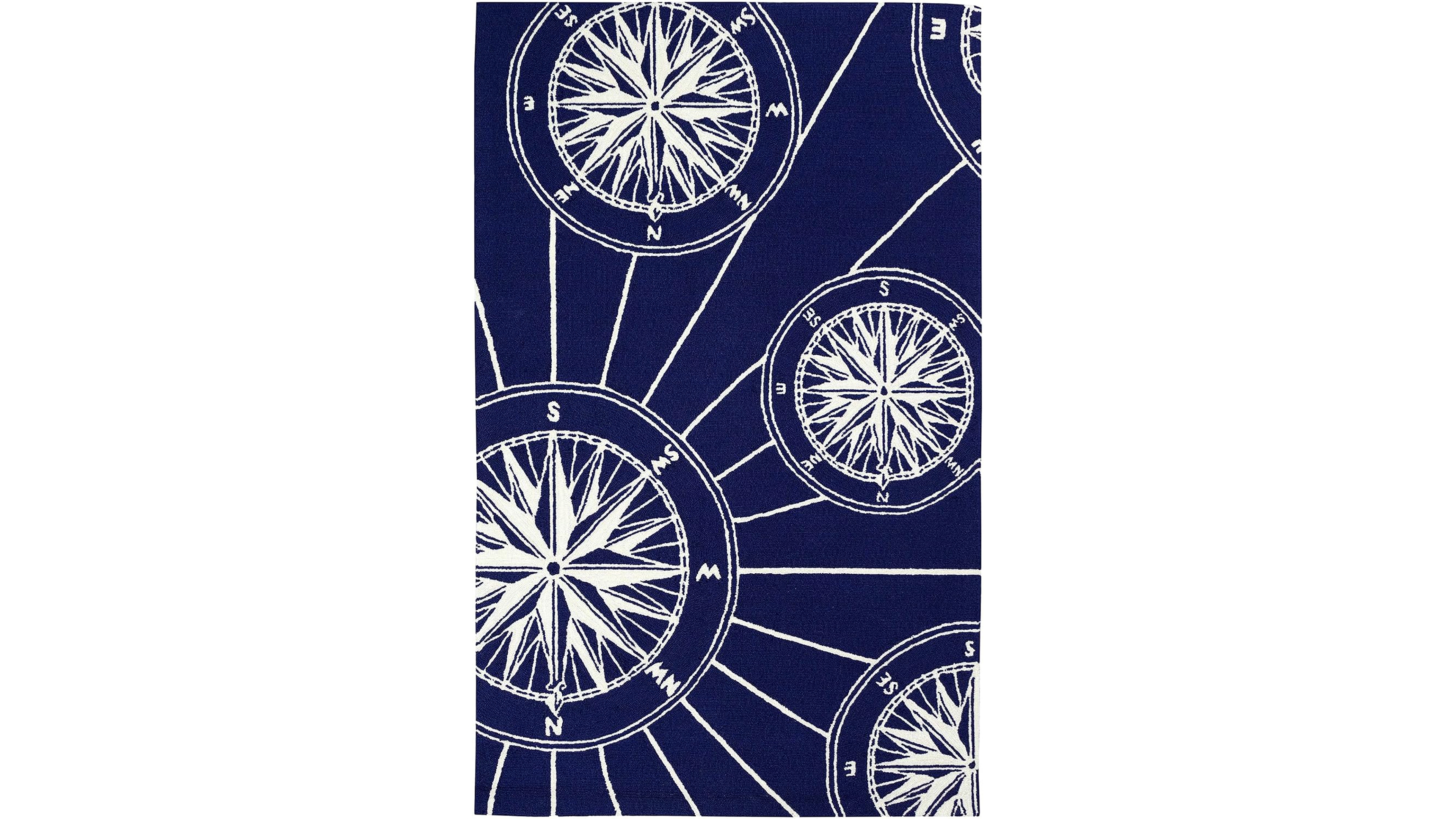 Liora Manne' Frontporch Compass 3'6" x 5'6" Outdoor Area Rug