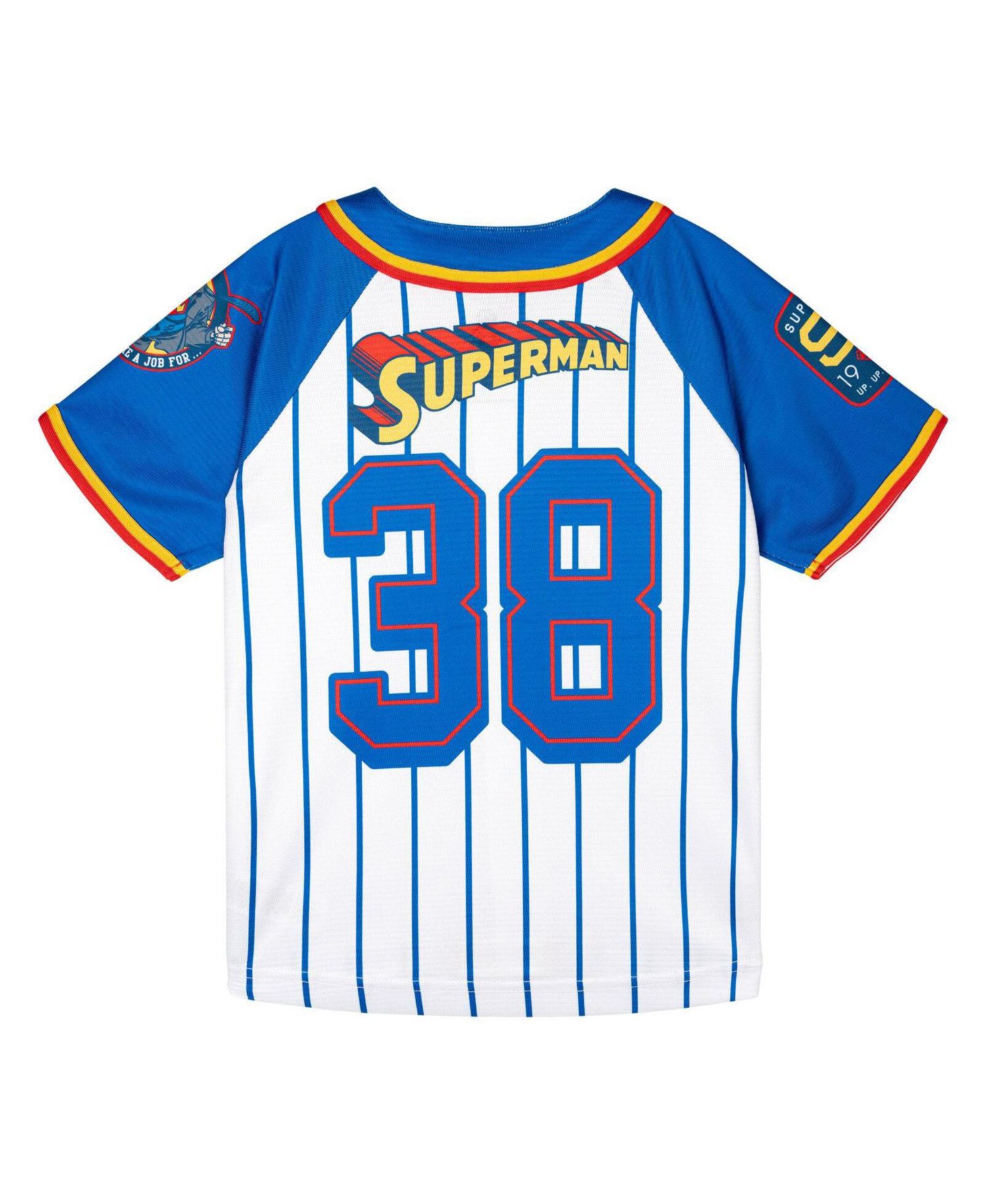 Little Boys Superman (5-12) Athletic Baseball Jersey