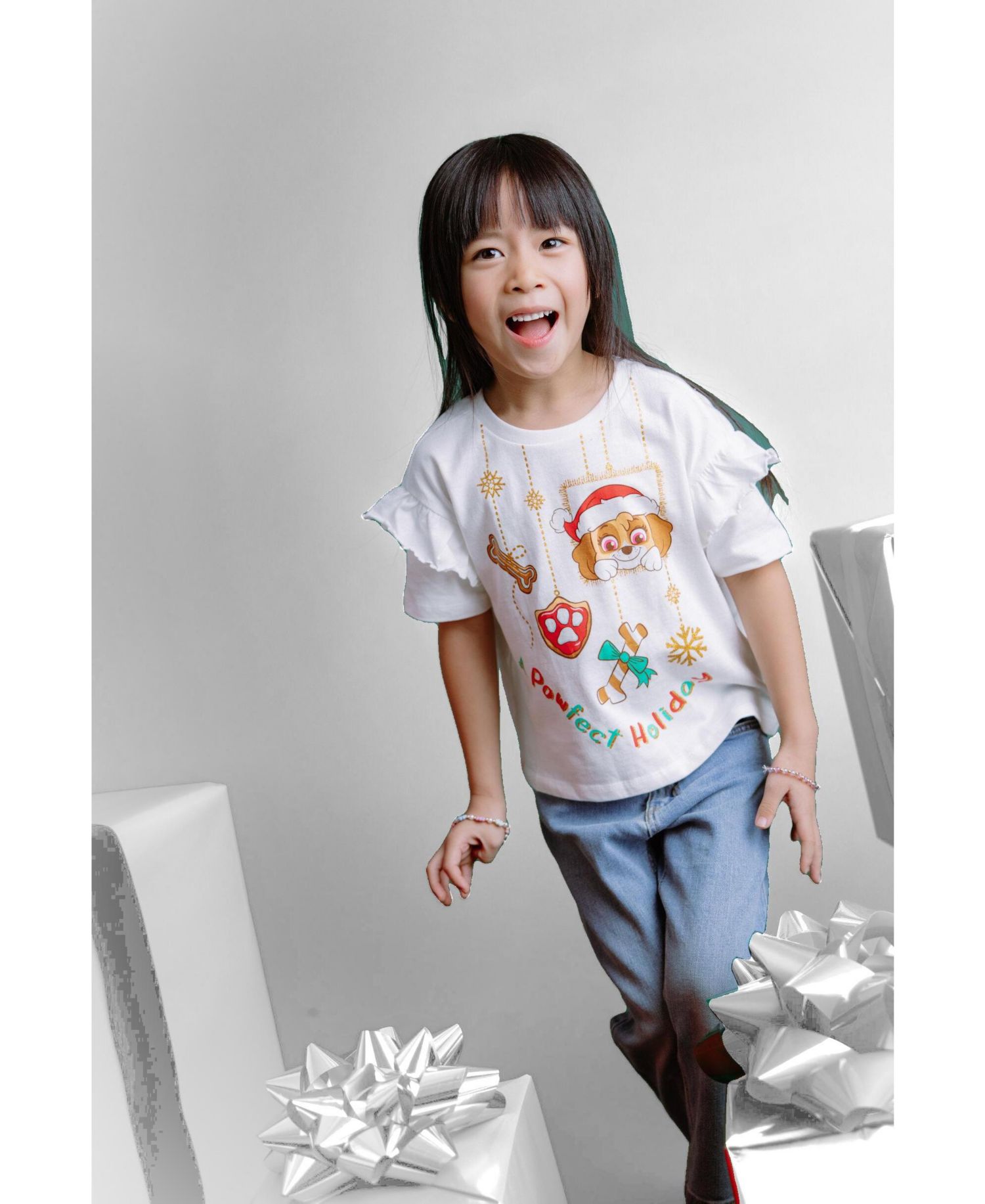 Girl's (5-12) Glitter T-Shirt
