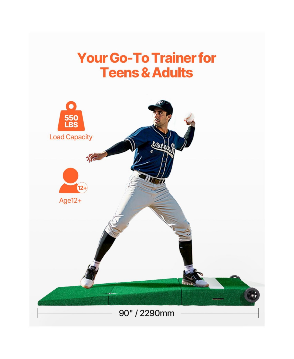 Vevor in Pitching Mound Portable Pitcher Mound Baseball Softball Outdoor Training