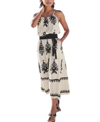 Women's Ornamental Print Dress
