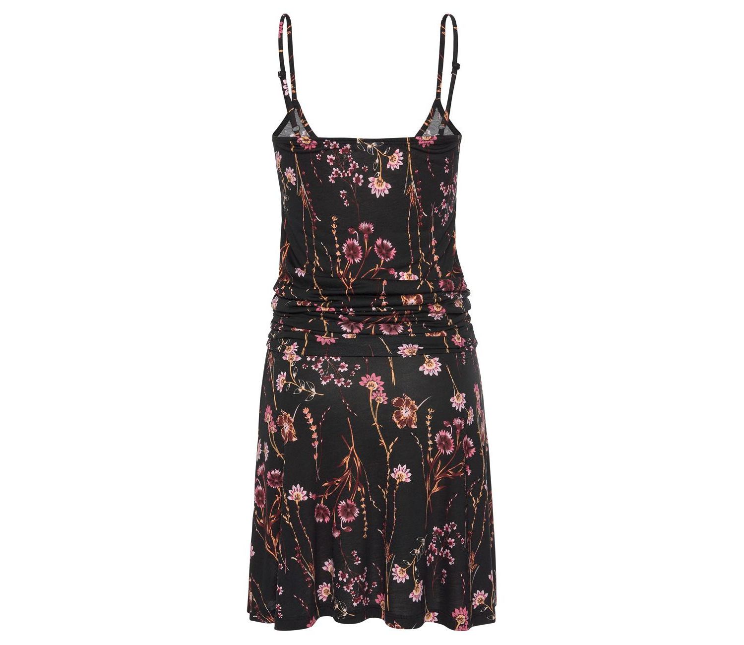 Women's Viscose Printed Spaghetti Strap Short Dress