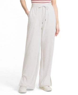 Women's Sport Knit High Rise Relaxed Straight Leg Side Stripe Pants