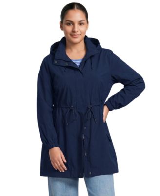 Plus Size Packable Rain Parka
