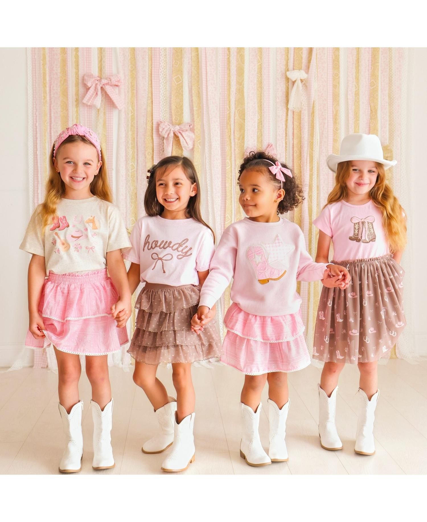 Little Girls Bandana Western Skirts