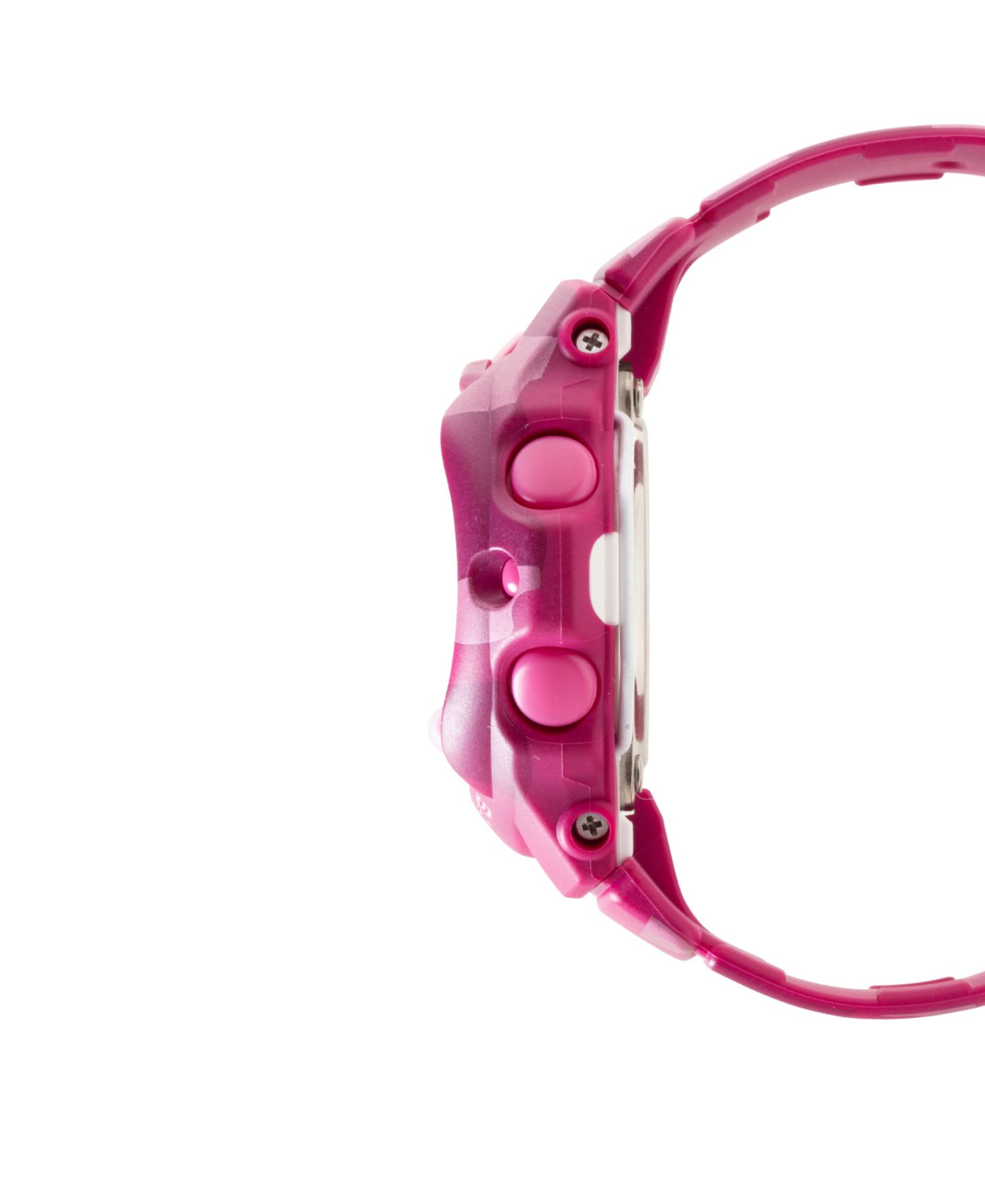 Baby-G Women's Pink Resin Digital Watch 42.6mm