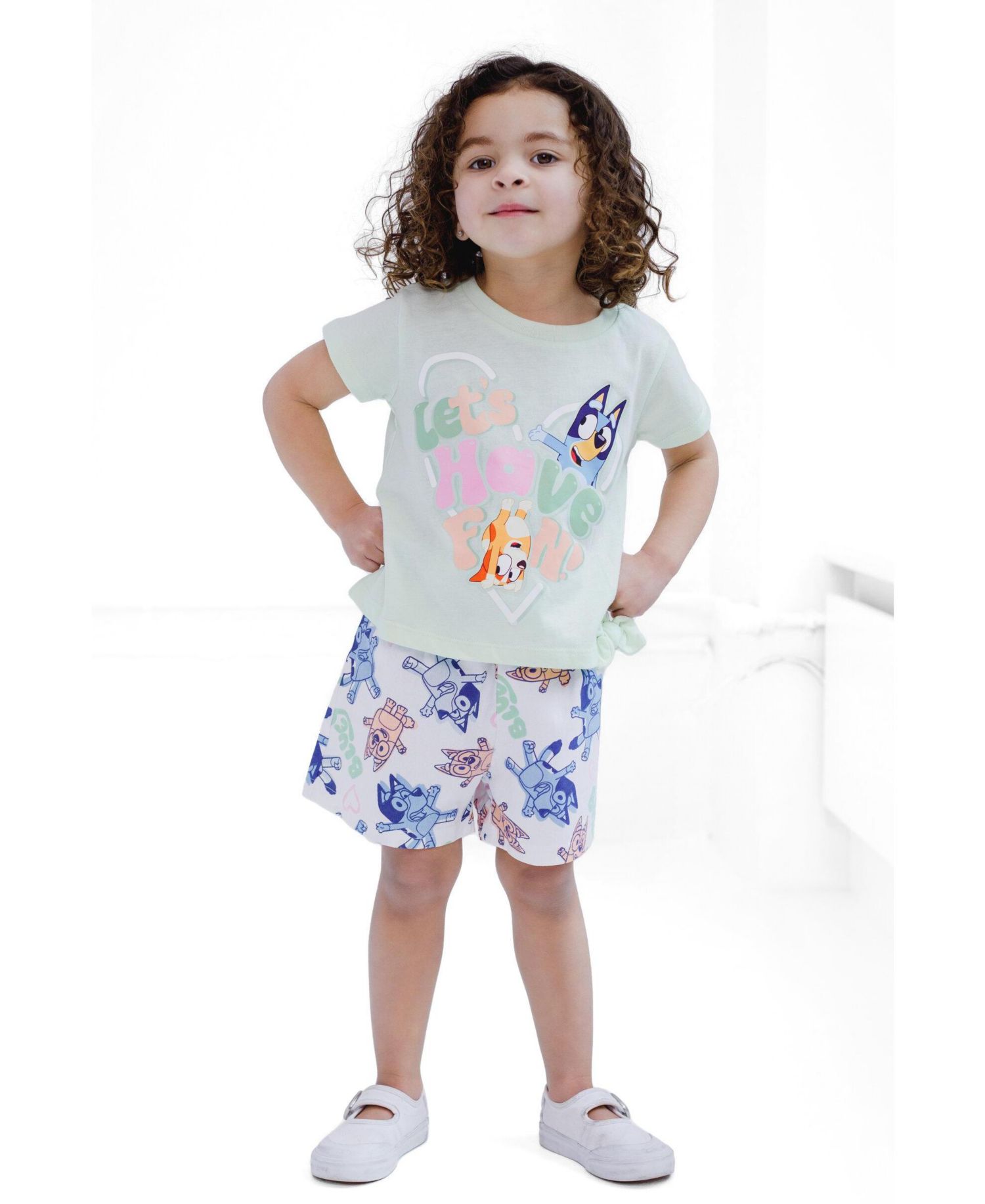 Little Girls 5- 12 2-Piece T-Shirt and Shorts Set