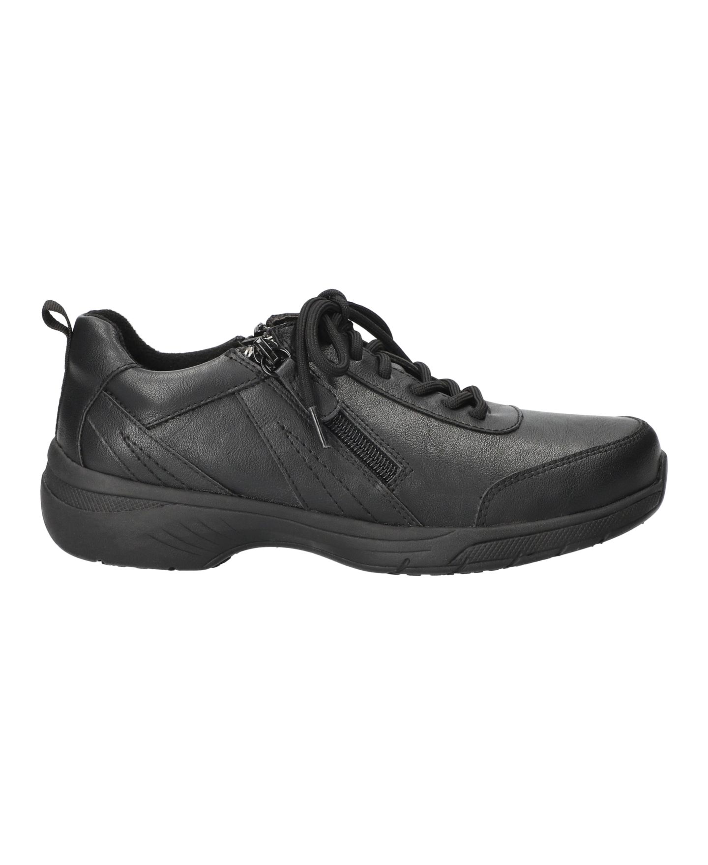 Женские кроссовки Easy Street Pasilla Slip Resistant Lace-Up, цвет: Чёрный — фото 2