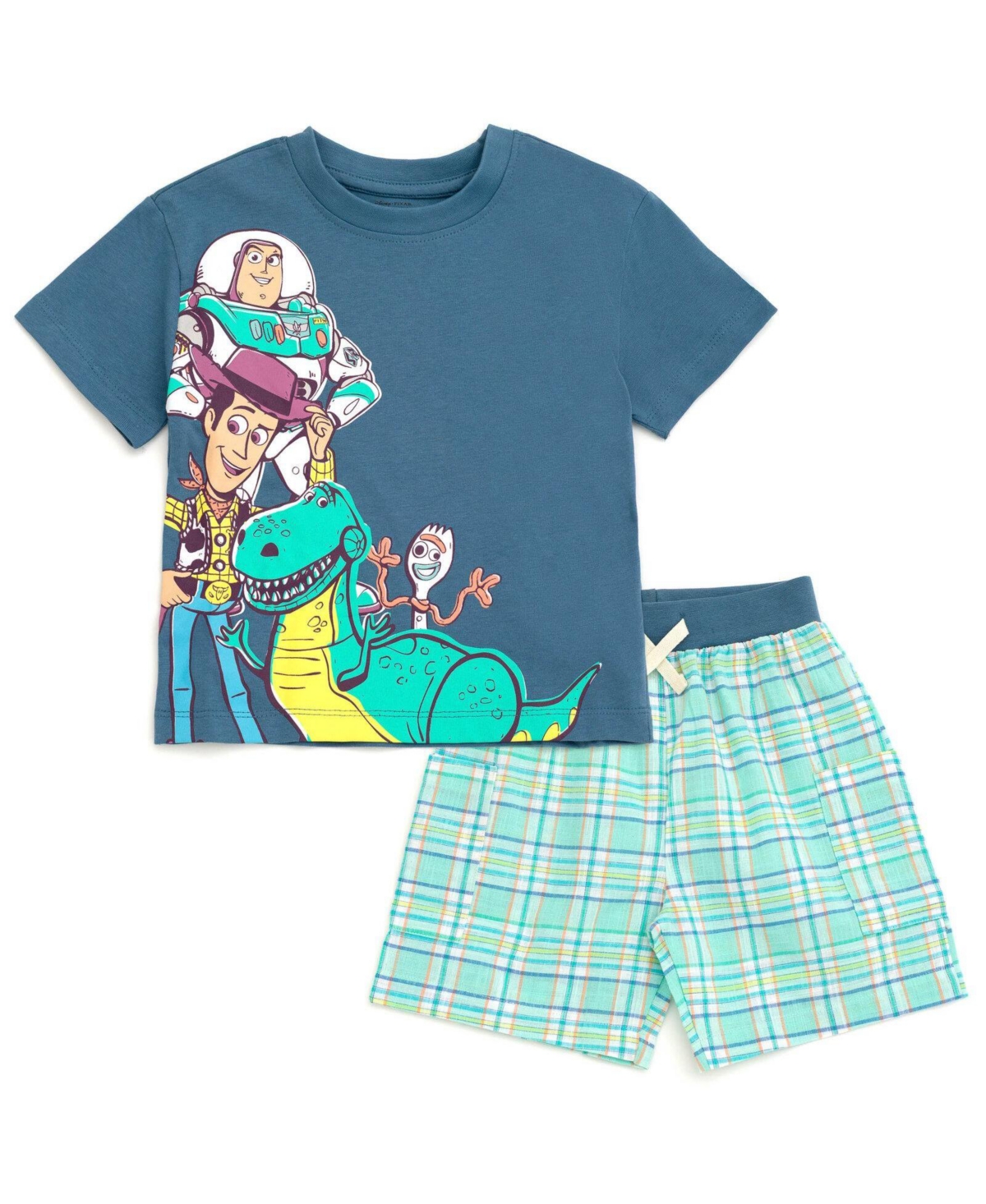Cars Mickey Mouse 2T-4T Lightning McQueen Toddler Boys' 2-Piece T-Shirt and Shorts Set
